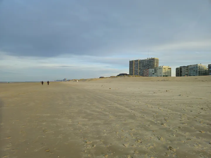 Oostnieuwkerke duinen wandeling in de koude (België)